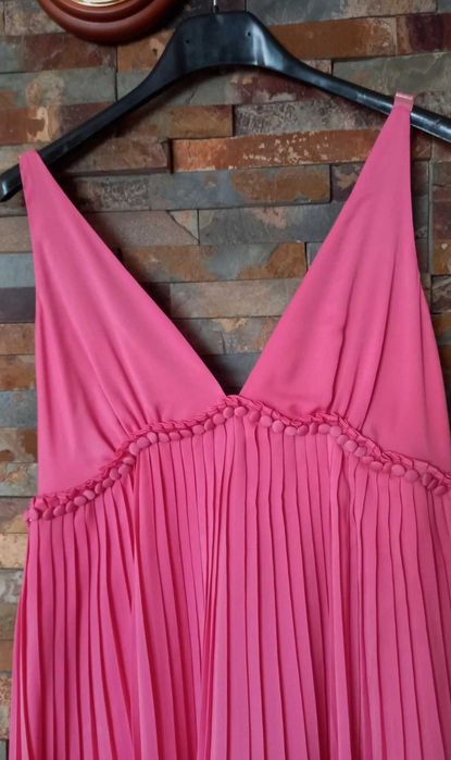 Różowa sukienka, sukienka ciążowa, r. M