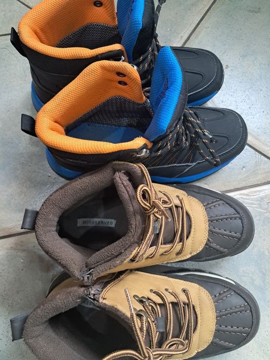 Kozaki 2 pary śniegowce zimowe r.38