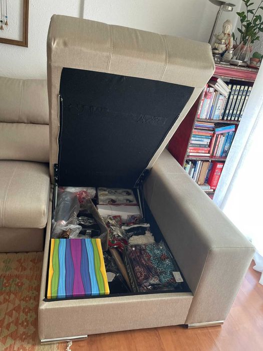 Sofá de Qualidade Superior  - Chaise Longue, Reclinável como Novo