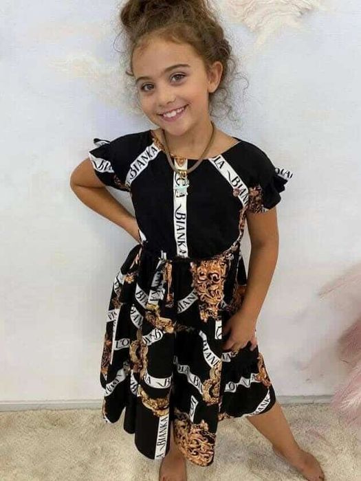 Piękne sukienki letnie trzy kolory dziewczynka Lola bianka