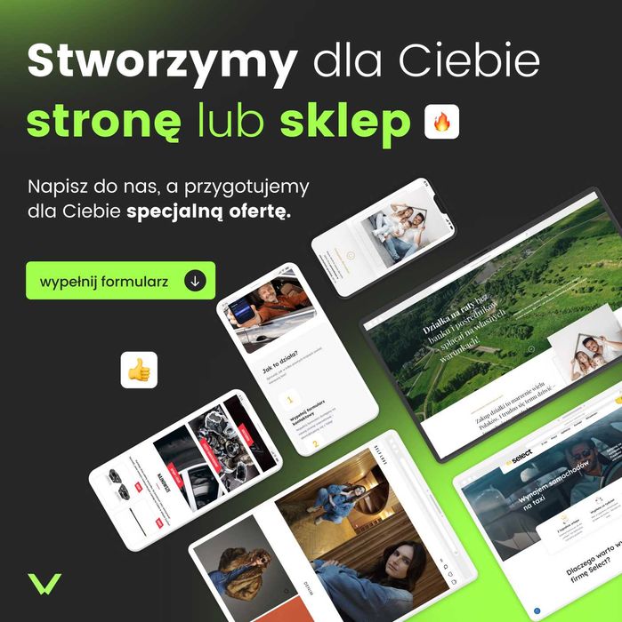 Stworzymy sklep internetowy lub stronę www
