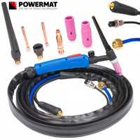 POWERMAT Uchwyt Spawalniczy Tig Lift Wp17v 35-50 4m Zaworek