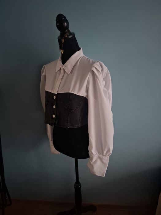 Bluzka z ciemnym gorsetem XL NOWA!