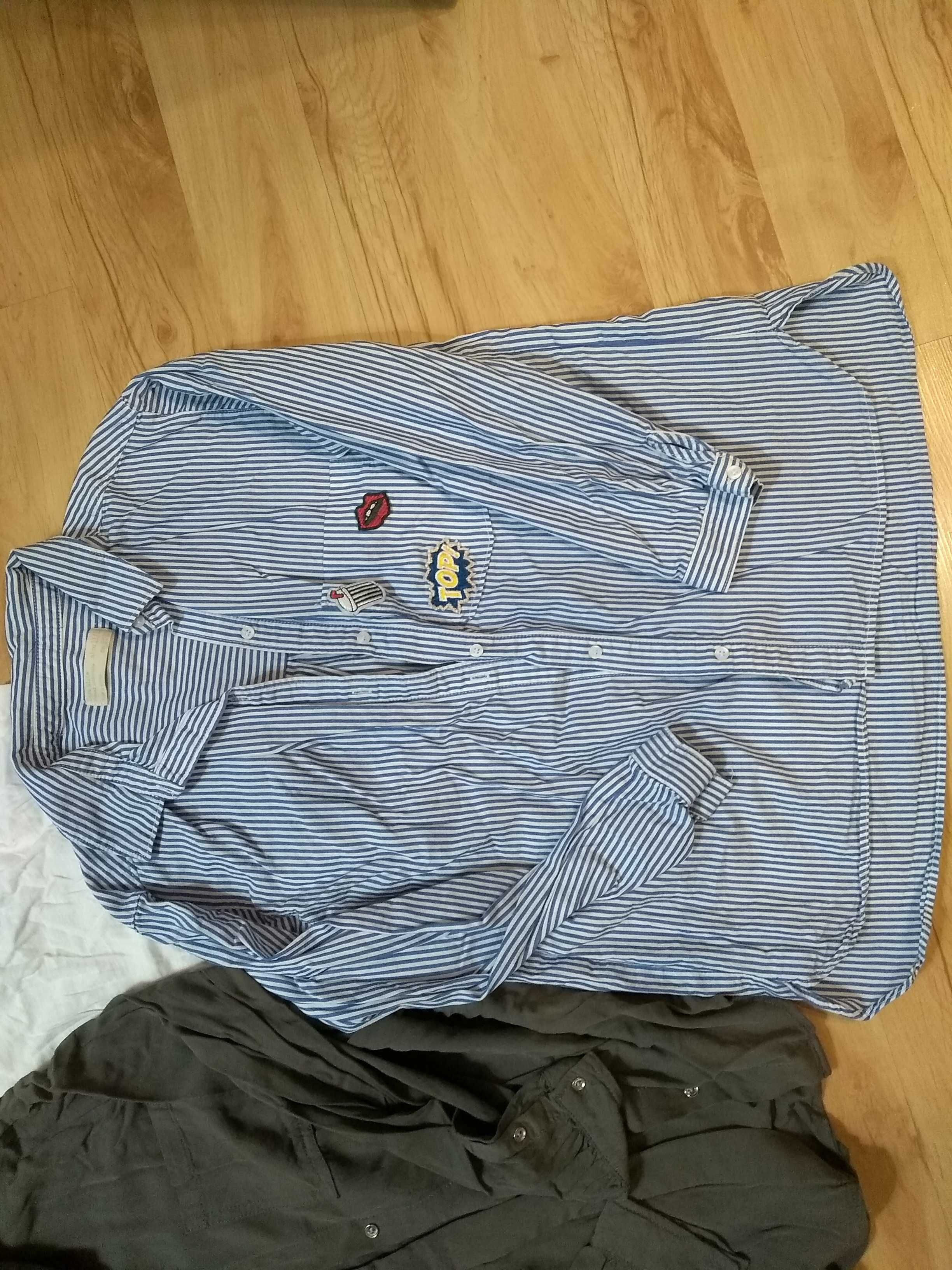Zara Girls 152 cm zestaw 3x bluzka 11-12 lat t-shirt i 2xkoszula