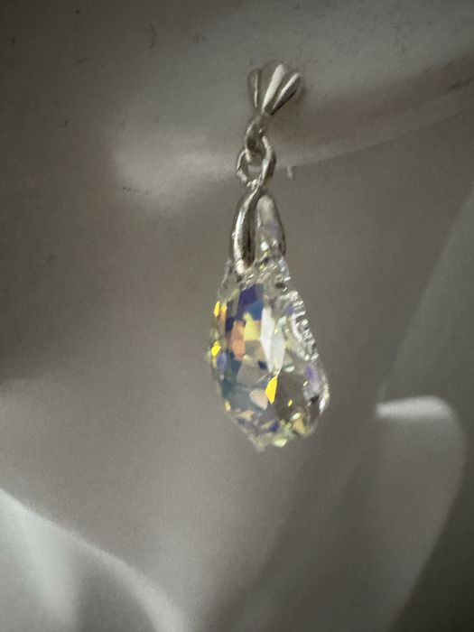 Swarovski kryształy kolczyki srebro