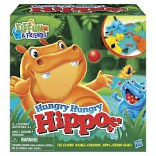 Gra zręcznościowa dla dzieci Hungry Hippos głodne hipopotamy Hasbro