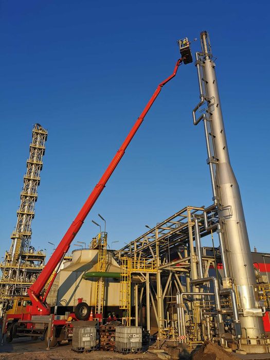 Zwyżka Gliwice wynajem zwyżki podnośnik koszowy do 35m