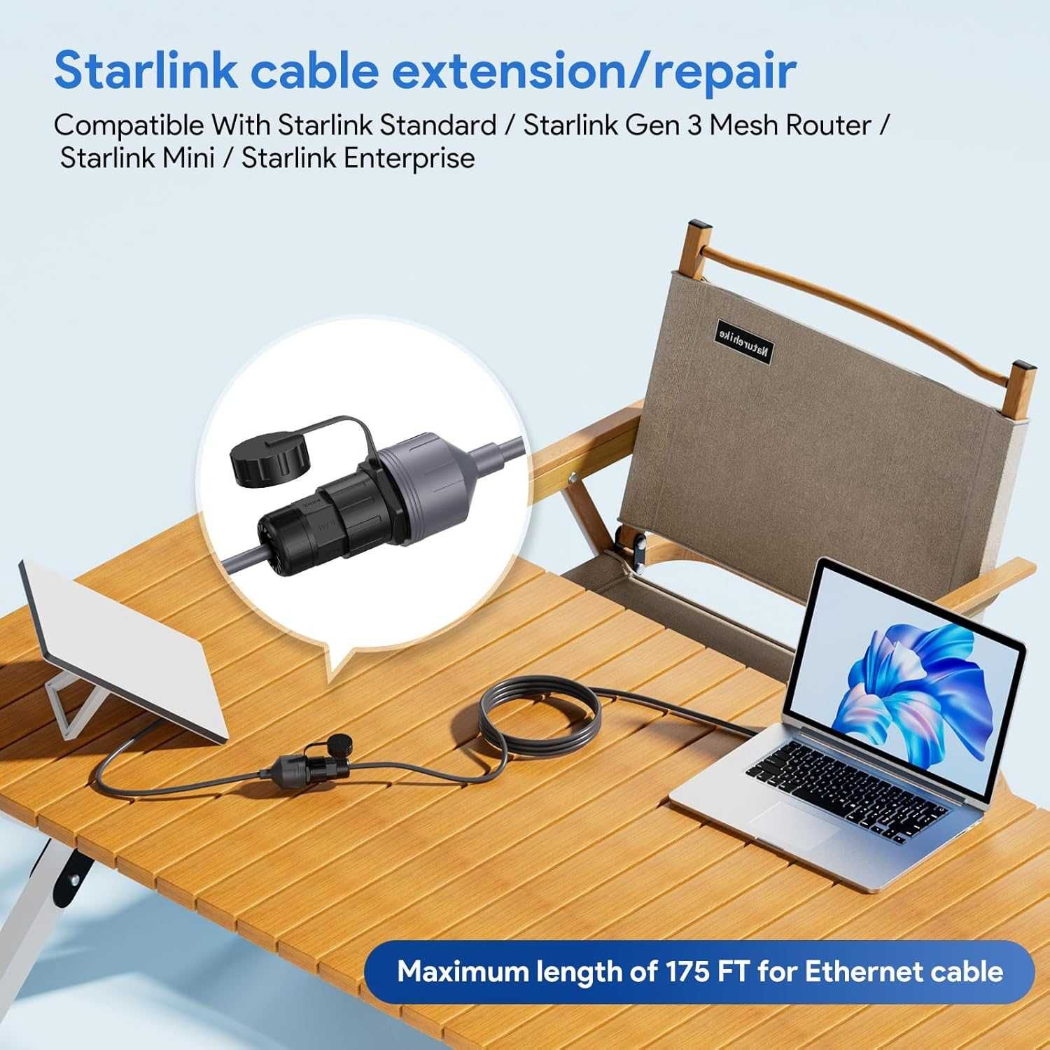 Starlink adapter Ethernet Gen 3/Mini łącznik naprawczy StarlinkS Gen3