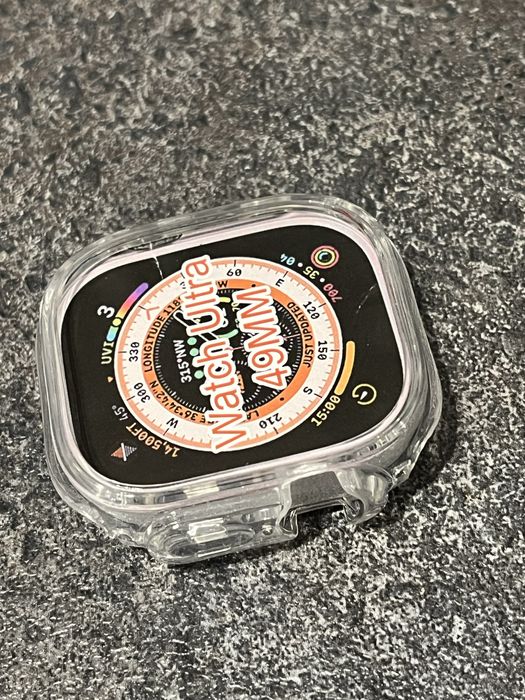 Apple watch ultra bezbarwne etui