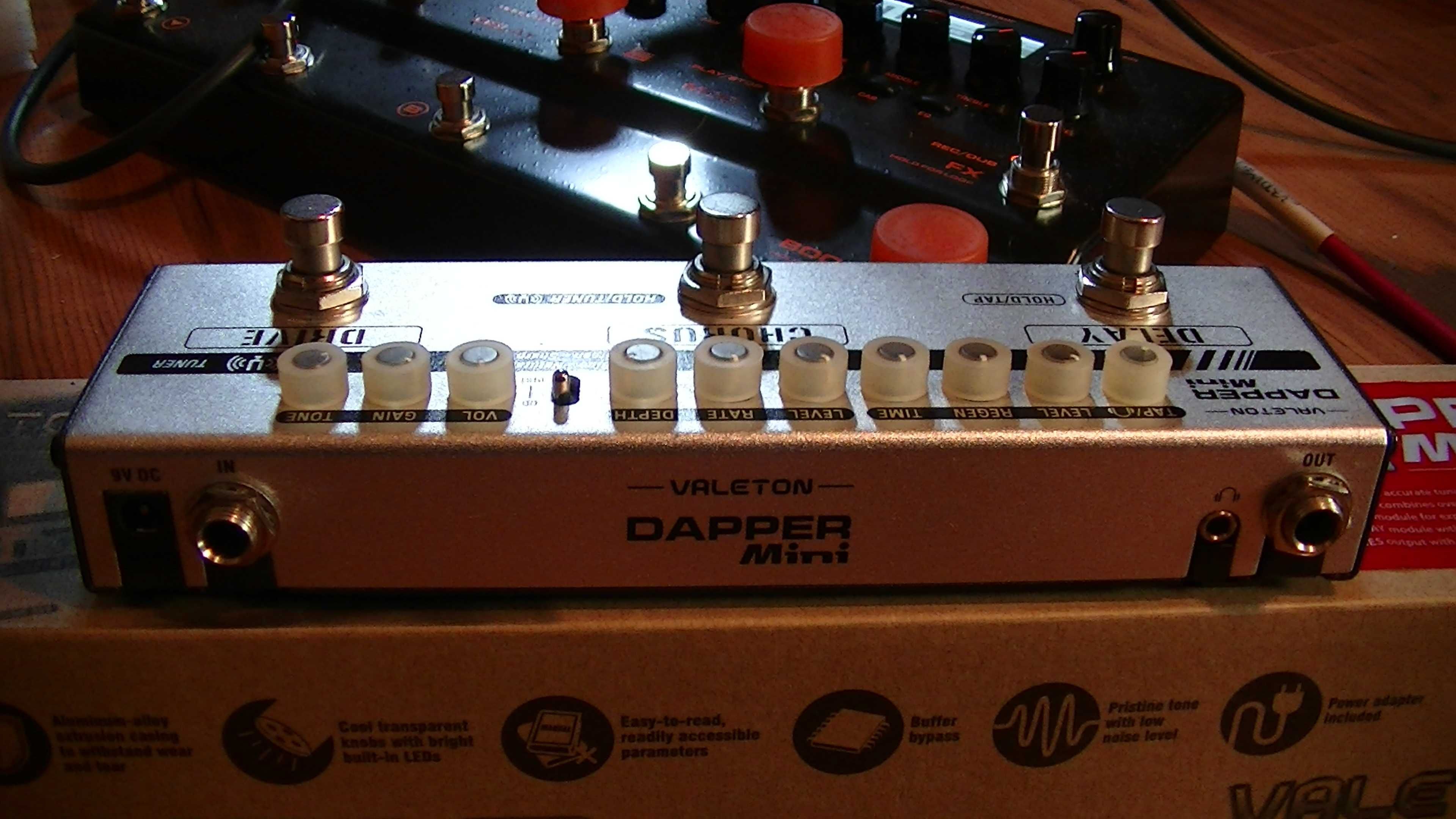 Valeton Dapper Mini - OverDrive/Distortion-Chorus-Delay-Tuner