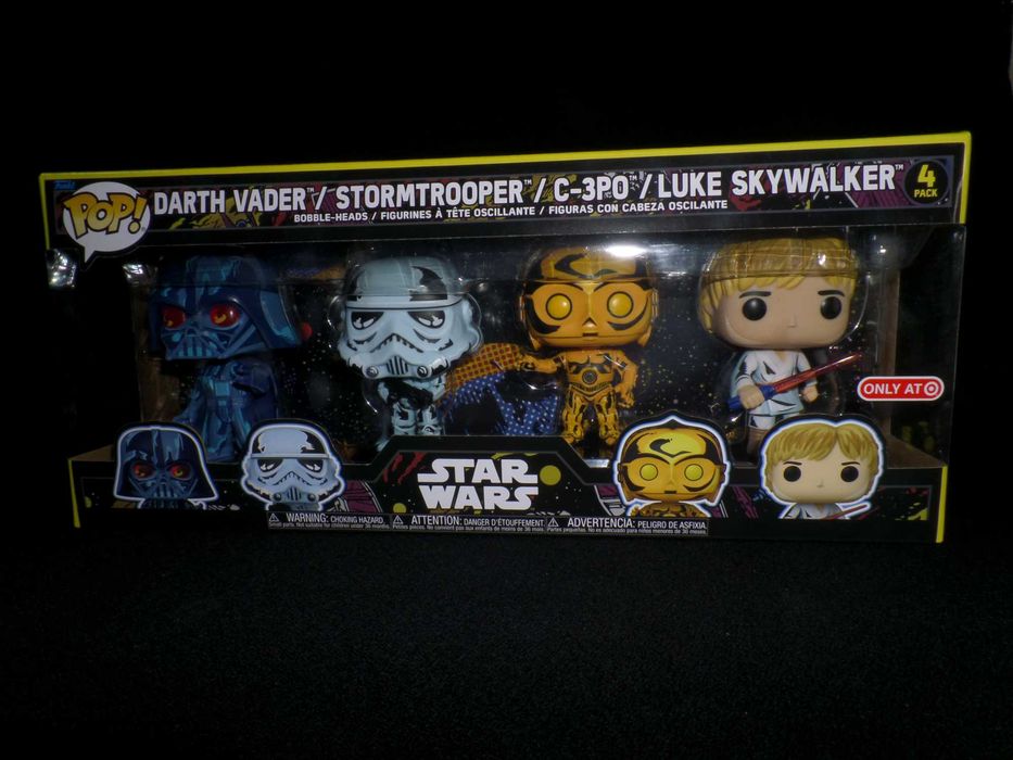 4 фігурки в стилі ретро-коміксу "Зоряні війни", "Star Wars" Funko Pop!