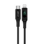 Acefast kabel MFI USB Typ C - Lightning 1,2m, 30W, 3A czarny (C6-01 Bl