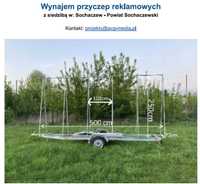 Wynajem przyczep reklamowych 5x2,5 m - mobilna reklama - Wybory