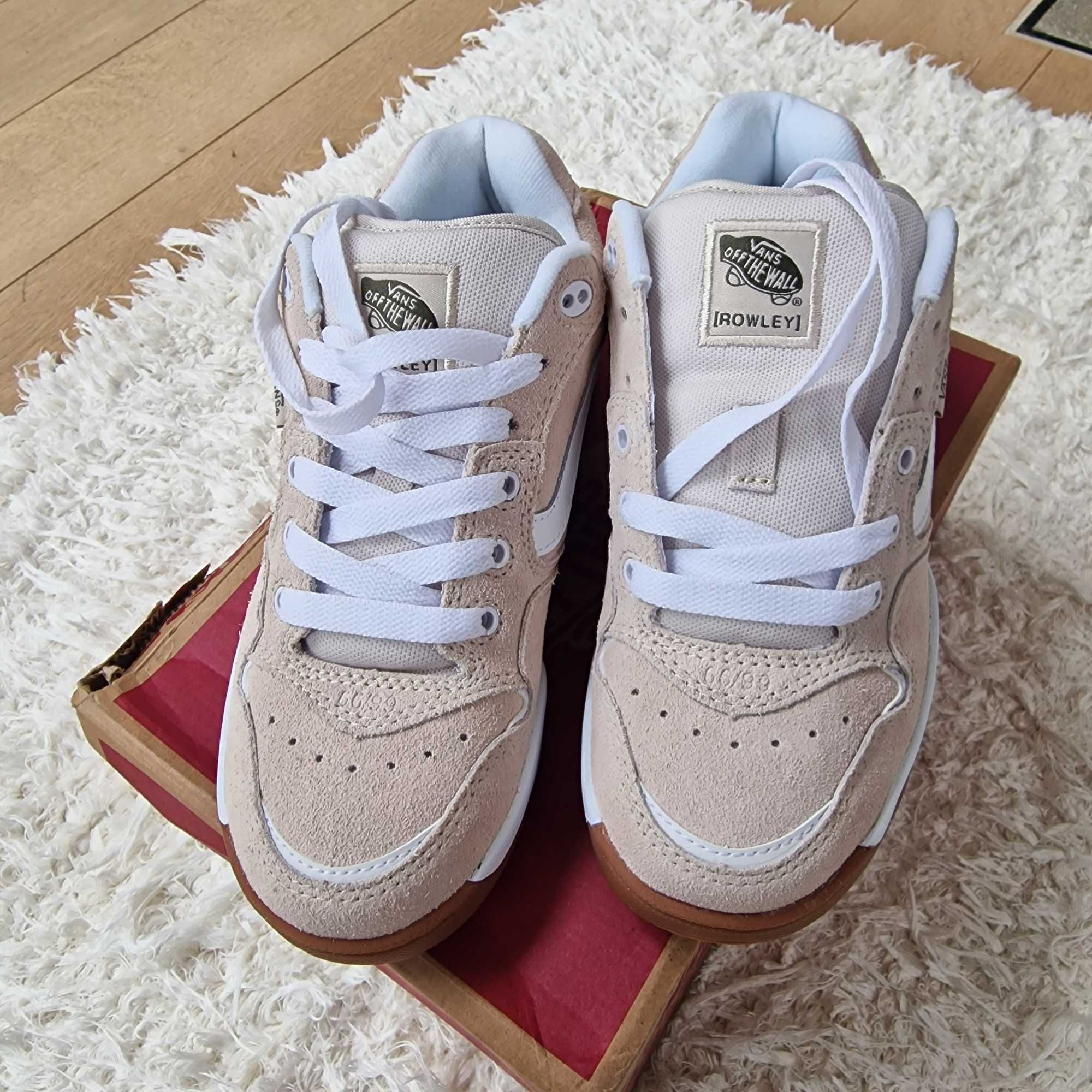 Buty sneakersy VANS ROWLEY XLT CHUNKY rozm. 39, beżowe NOWE, z Anglii!