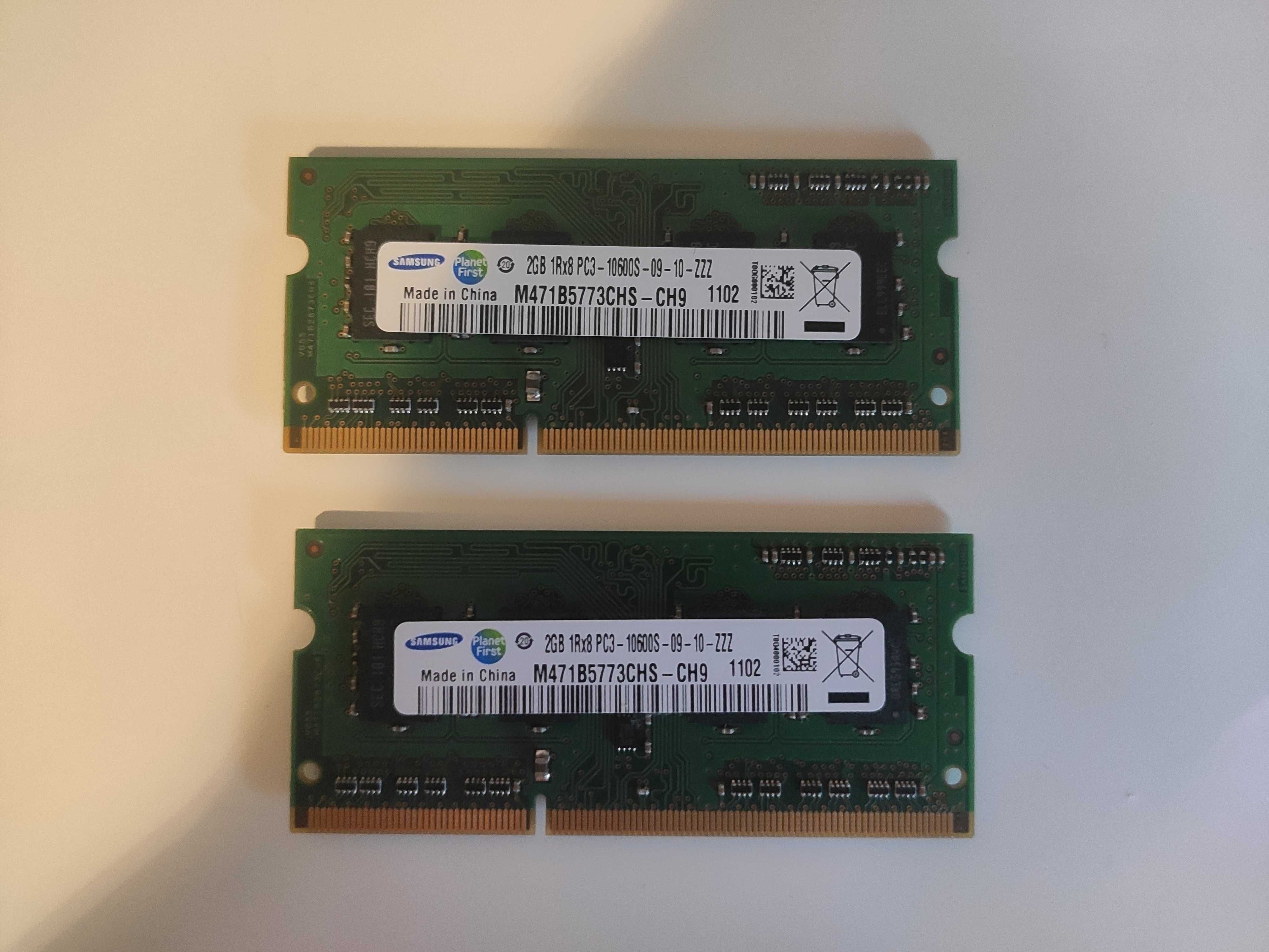 Memória Ram Laptop/Portátil Samsung 2GB DDR3 1333Mhz PC3-10600S