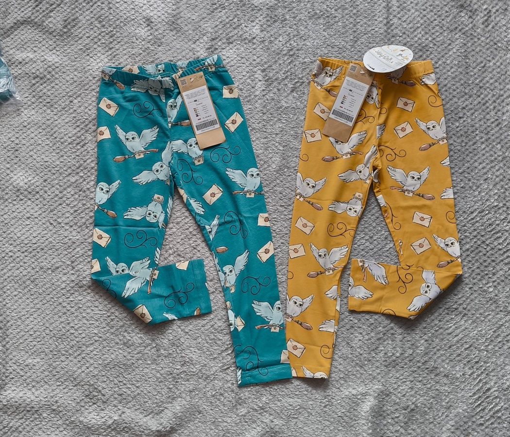 Nowe 2 szt legginsy coccodrillo r. 110 Harry Potter