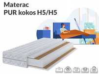 Materac Pur kokos dwustronny 120x200cm wysoki h5/h5