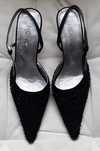 Sapatos de senhora preto com aplicações, Menbur, tamanho 38