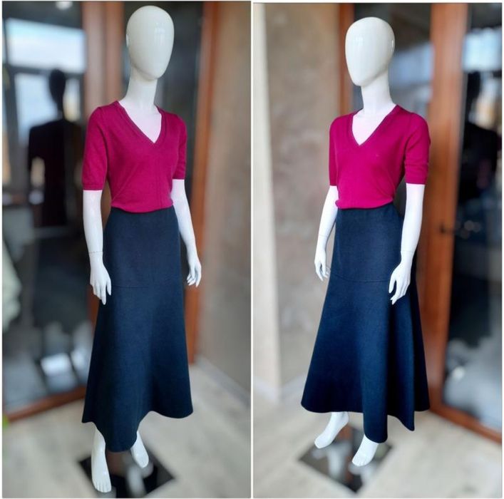 Cos новая шерстяная юбка А-силуэта