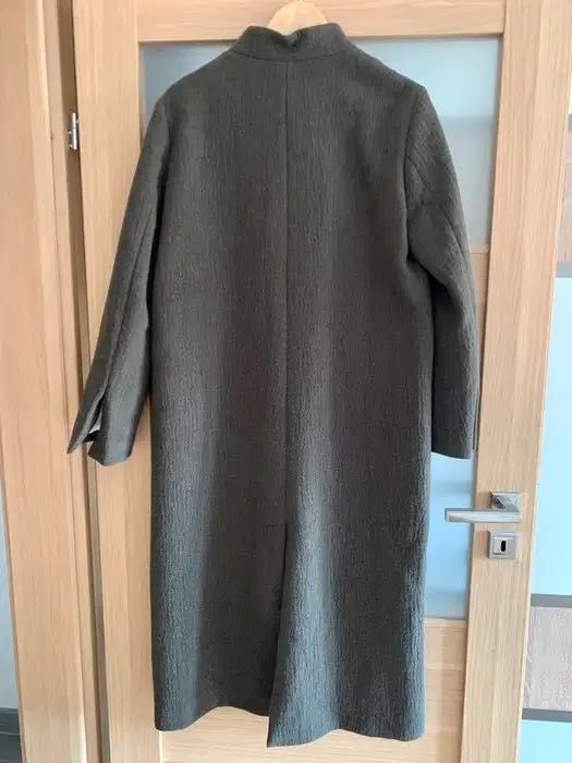 Wełniany płaszcz manteco khaki l 40