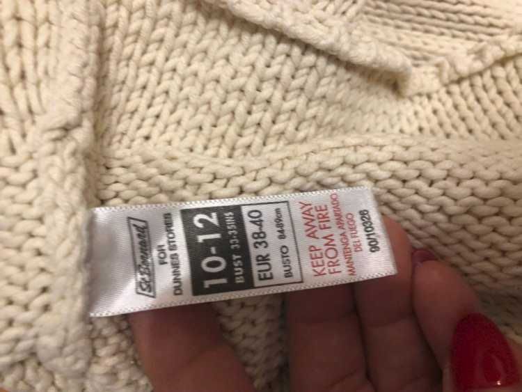 Sweter damski beżowy roz. 34 (XS)