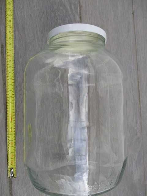 Frasco de vidro grande com tampa [23 cm/ 2,65L]