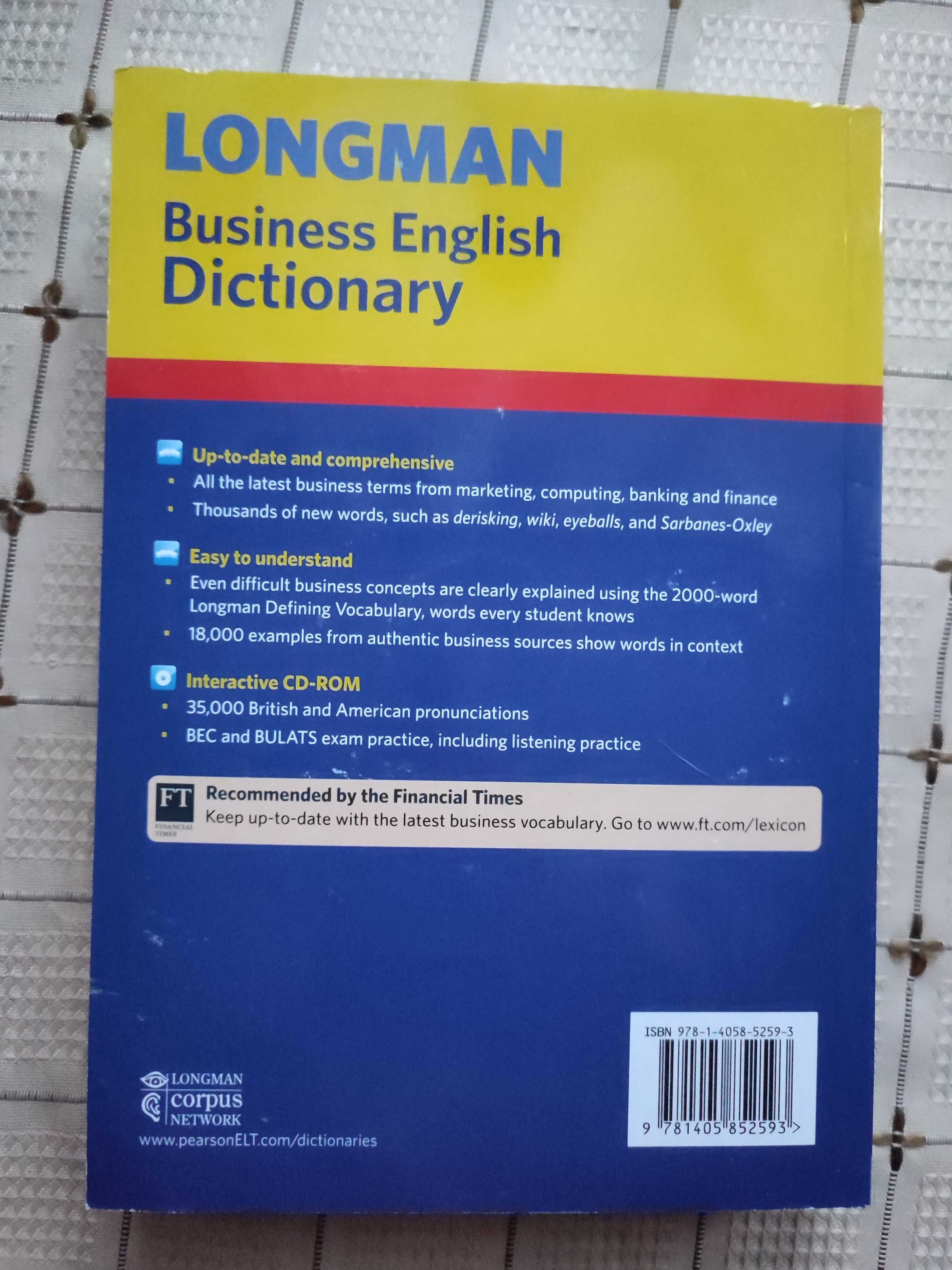 Longman Business English Dictionary for upper + CD NOWY