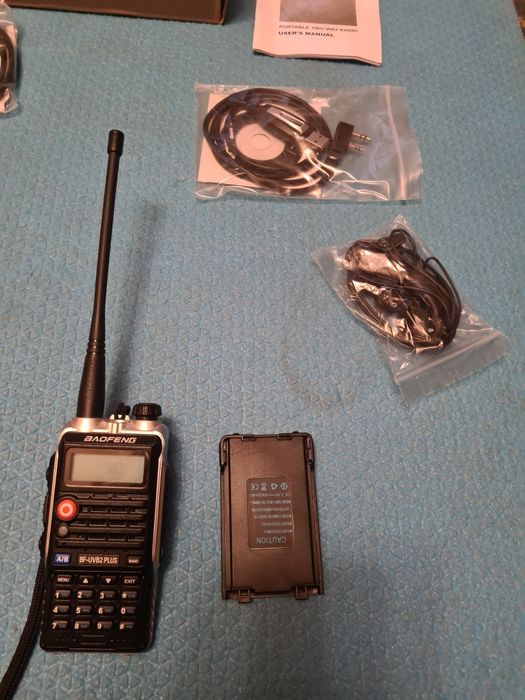 Zestaw 2x Radio Baofeng BF-UVB2 plus 8Watt. Używane. Stan idealny.