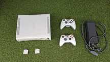 Xbox 360 fat, 2 pady, 2 karty pamięci i zasilacz