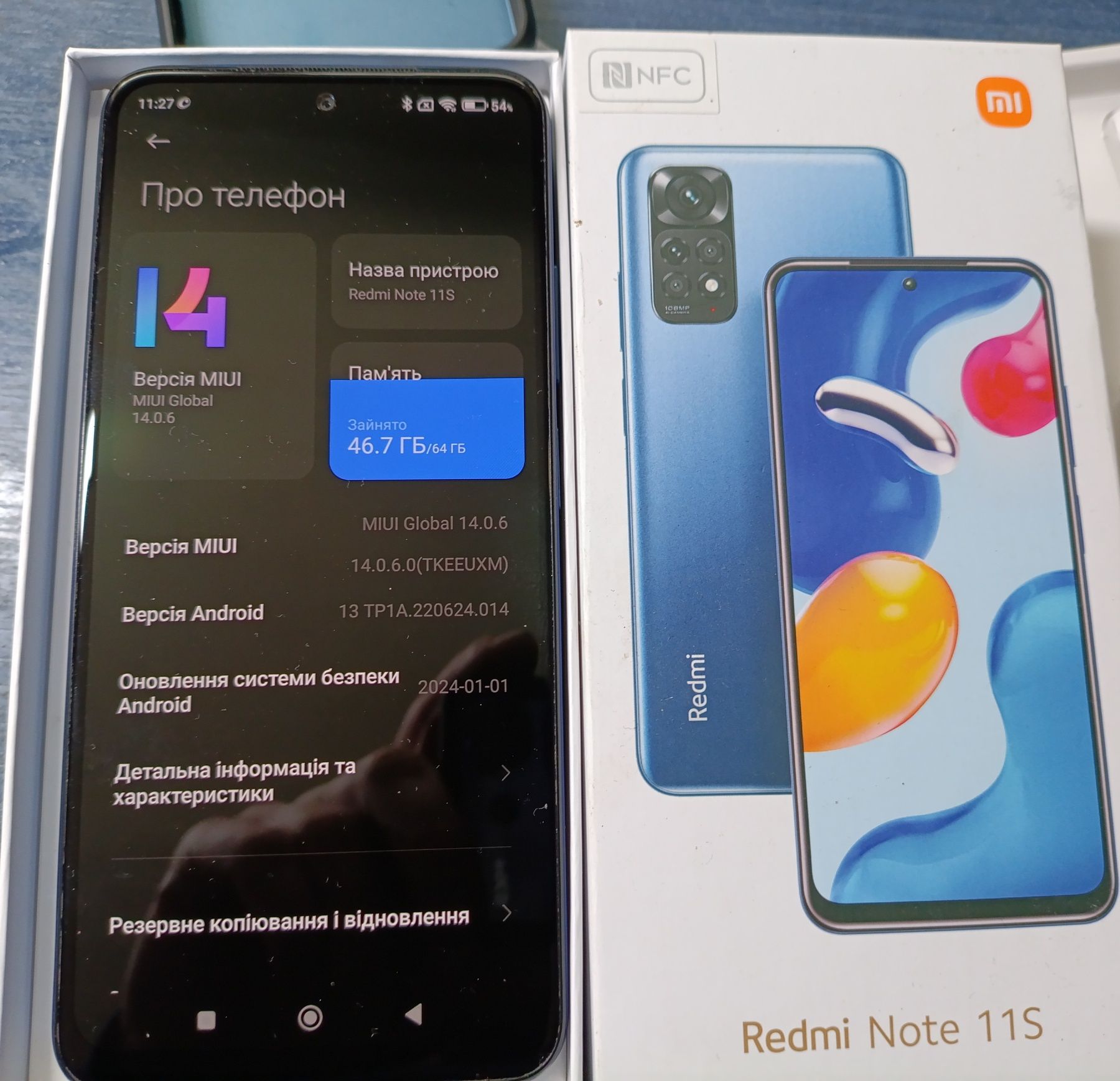 Смартфон Redmi note 11s 6/64