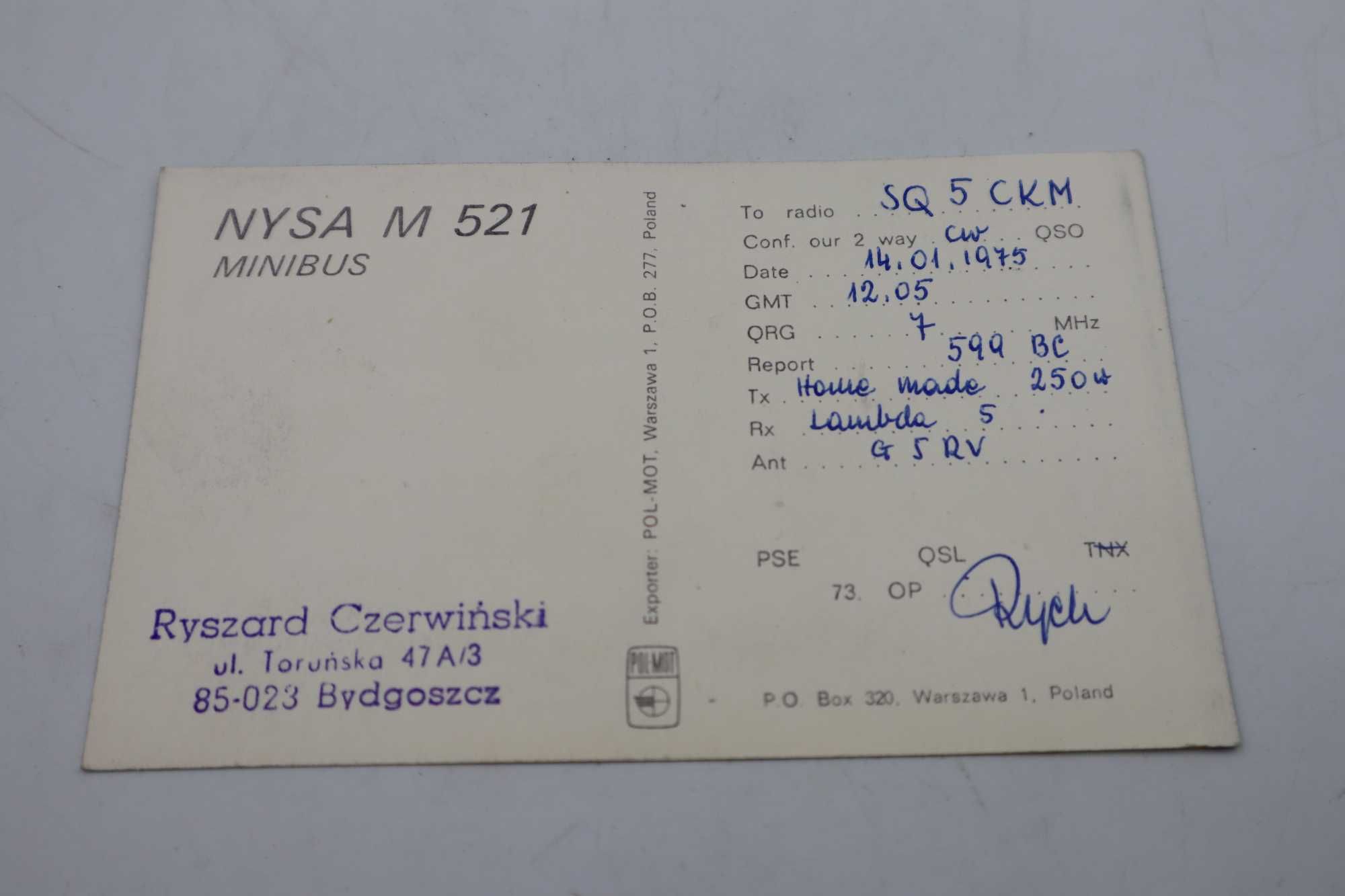 Pocztówka NYSA M 521- 1975 R