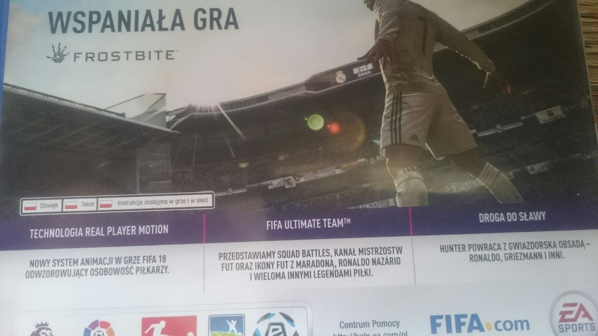 Gra FIFA 18 2018 PS4 Playstation 4 jak nowa polska wersja-lektor gta v