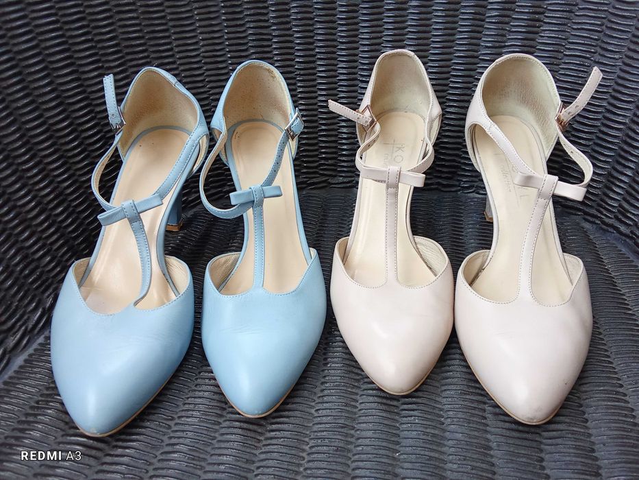 Czółenka, sandały, skóra naturalna, Motyl, mega eleganckie