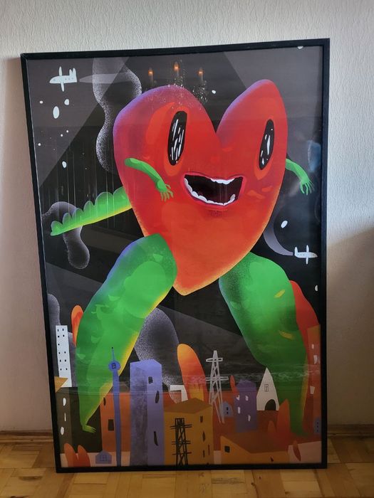 Великі сучасні картини в рамі — 152 × 103 см | Яскравий акцент у будь-