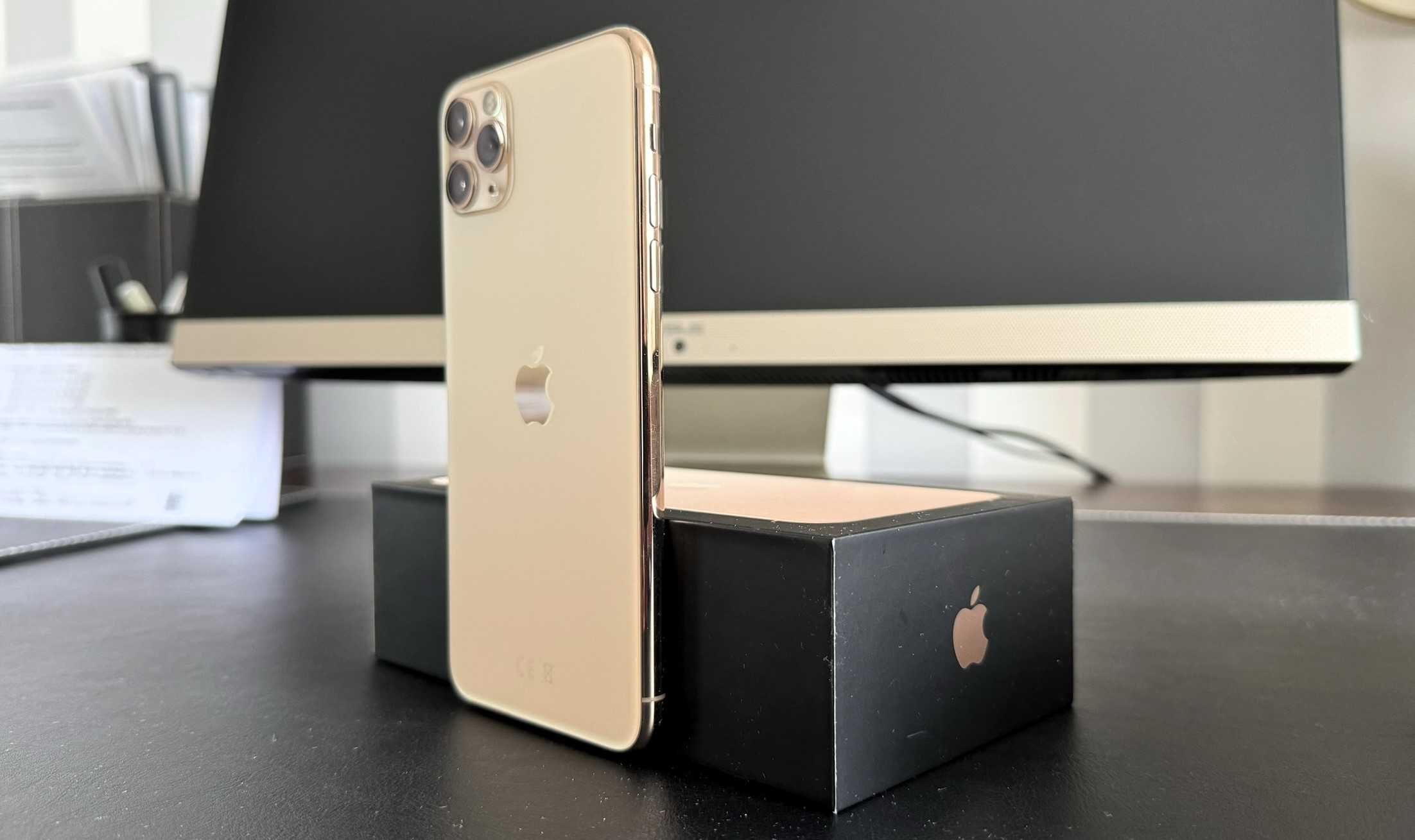 iPhone 11 Pro Max 256 GB Gold / Jak nowy. DODATKI!