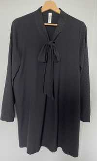 Czarna sukienka tunika, M,L