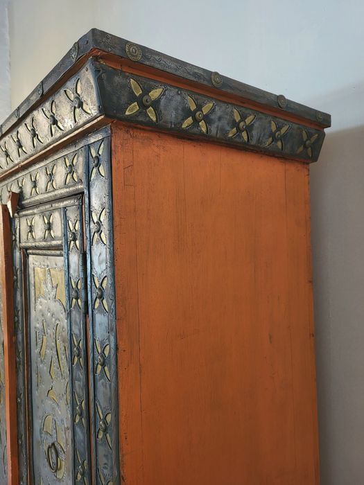 armario, prateleiras, louceiro, estante, oriental, indiano, rustico