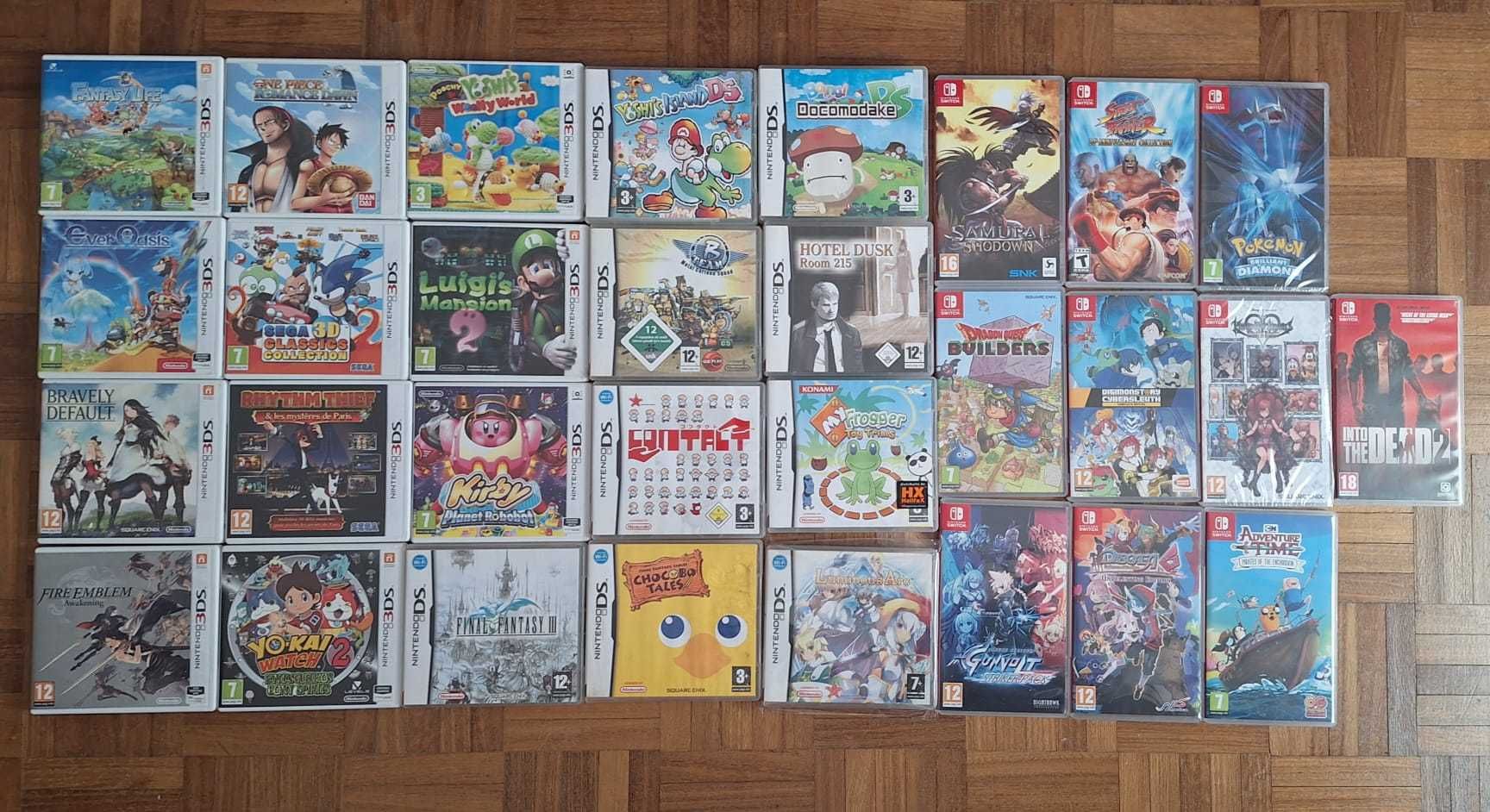 Grande Lote Nintendo - 3DS, 2DS, DS & Switch [Sonic, Kirby, Pokémon]