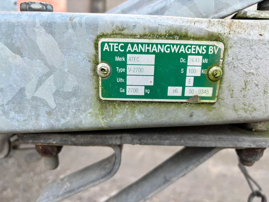 Mocna Przyczepka samochodowa ATEC A20  2500 DCM z plandeką