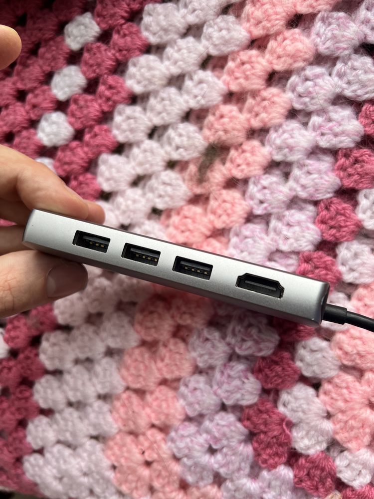USB хаб адаптер 4K multi-port Переходник для Mac Book MacBook Apple