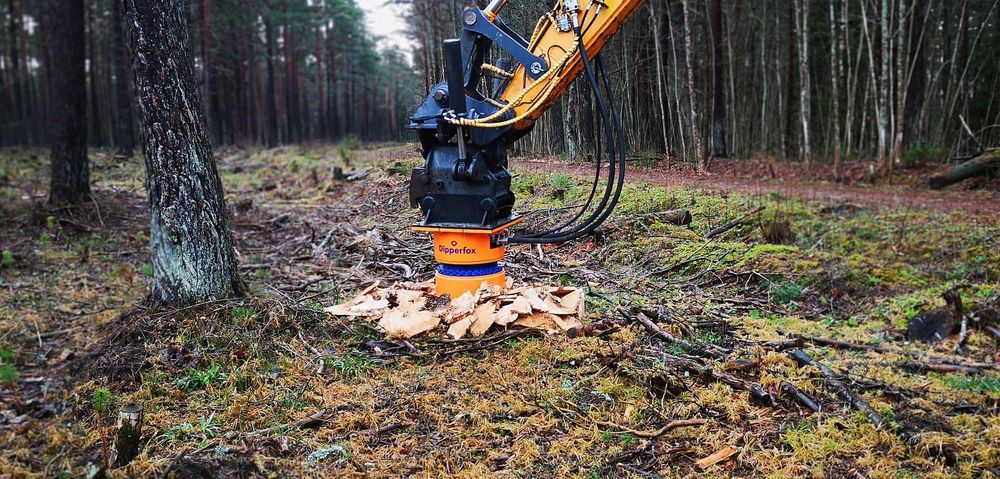 Dipperfox 850 PRO leśna frezarka do pni karczowanie usuwanie