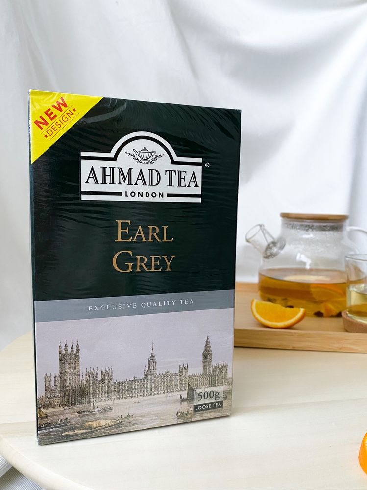 600 грам Чорний чай з бергамотом AHMAD Earl Grey