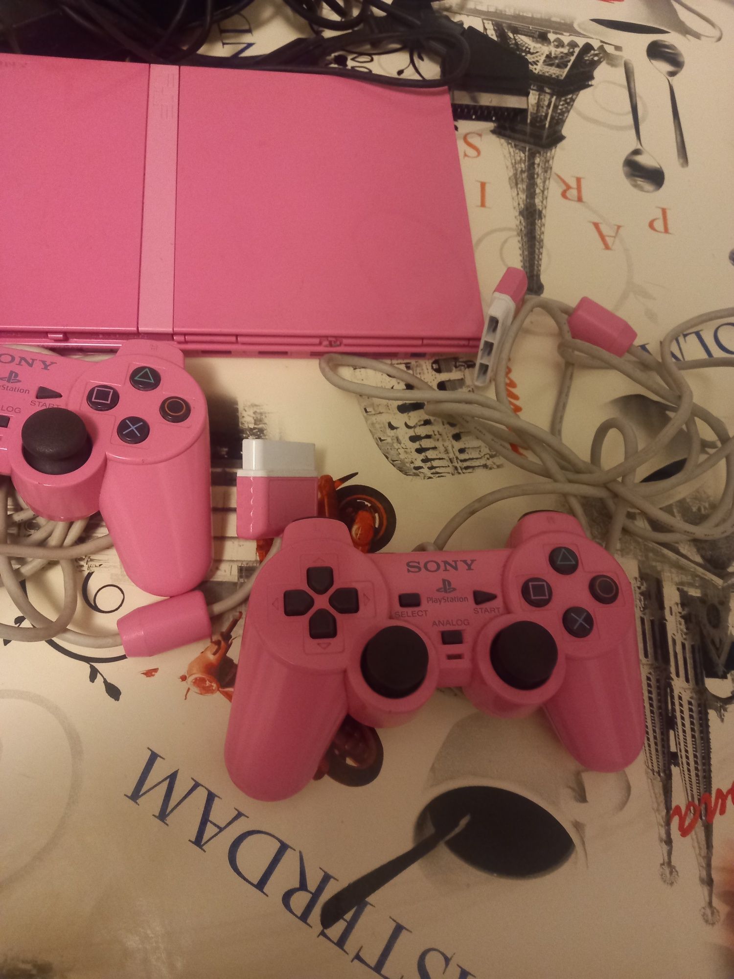 Consola ps2 rosa