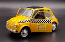 1:18 Solido 1965 FIAT 500 NYC New York City Taxi yelow body model nowy