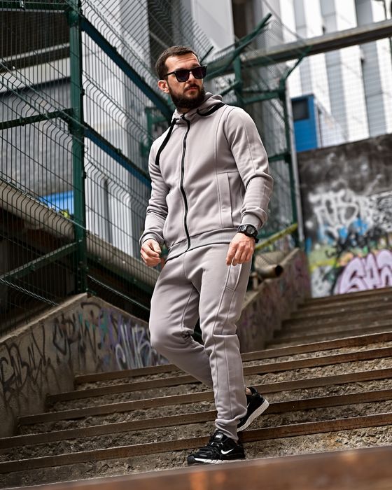 Демісезонний спортивний костюм на флісі HAMMER сірий/костюм на осень