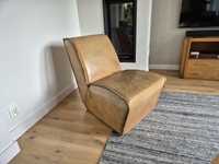 Fotel skórzany - styl surowy, postarzany