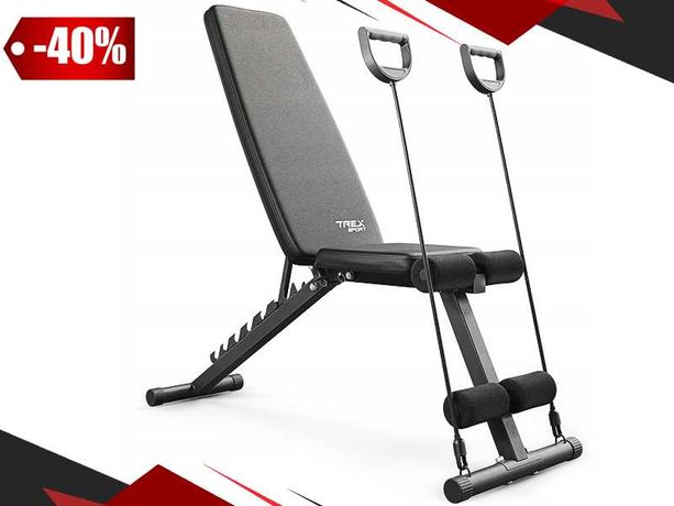 ŁAWKA Treningowa Do Ćwiczeń Ławeczka Regulowana Skośna Prosta | GRATIS