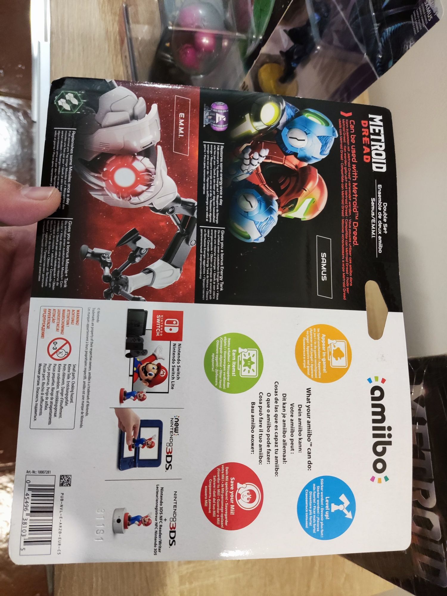 Coleção metroid, amiibos e Return of samus
