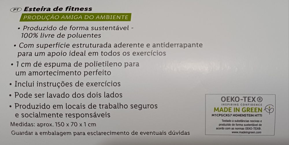 Desporto - Tapete de fitness / yoga / desporto NOVO