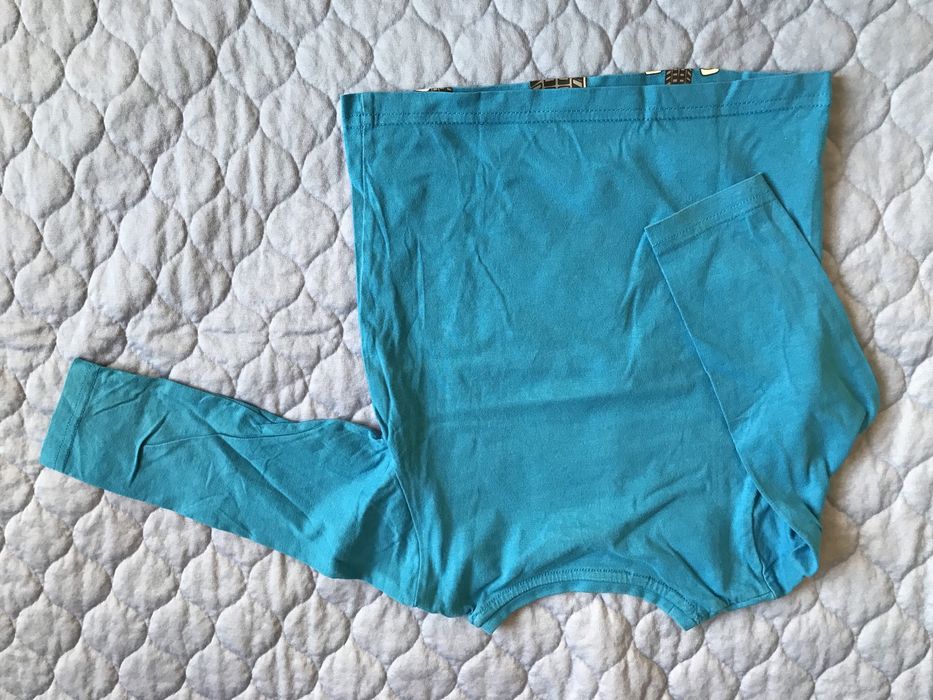 Bluzka z długim rękawem dla chłopca, bawełna, niebieska, rozmiar 86/92